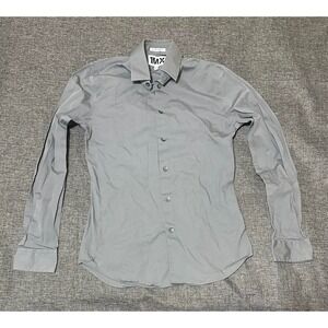 Express 1mx Men's S/P 14-14 1/2 Gray Long Sleeve Shirt